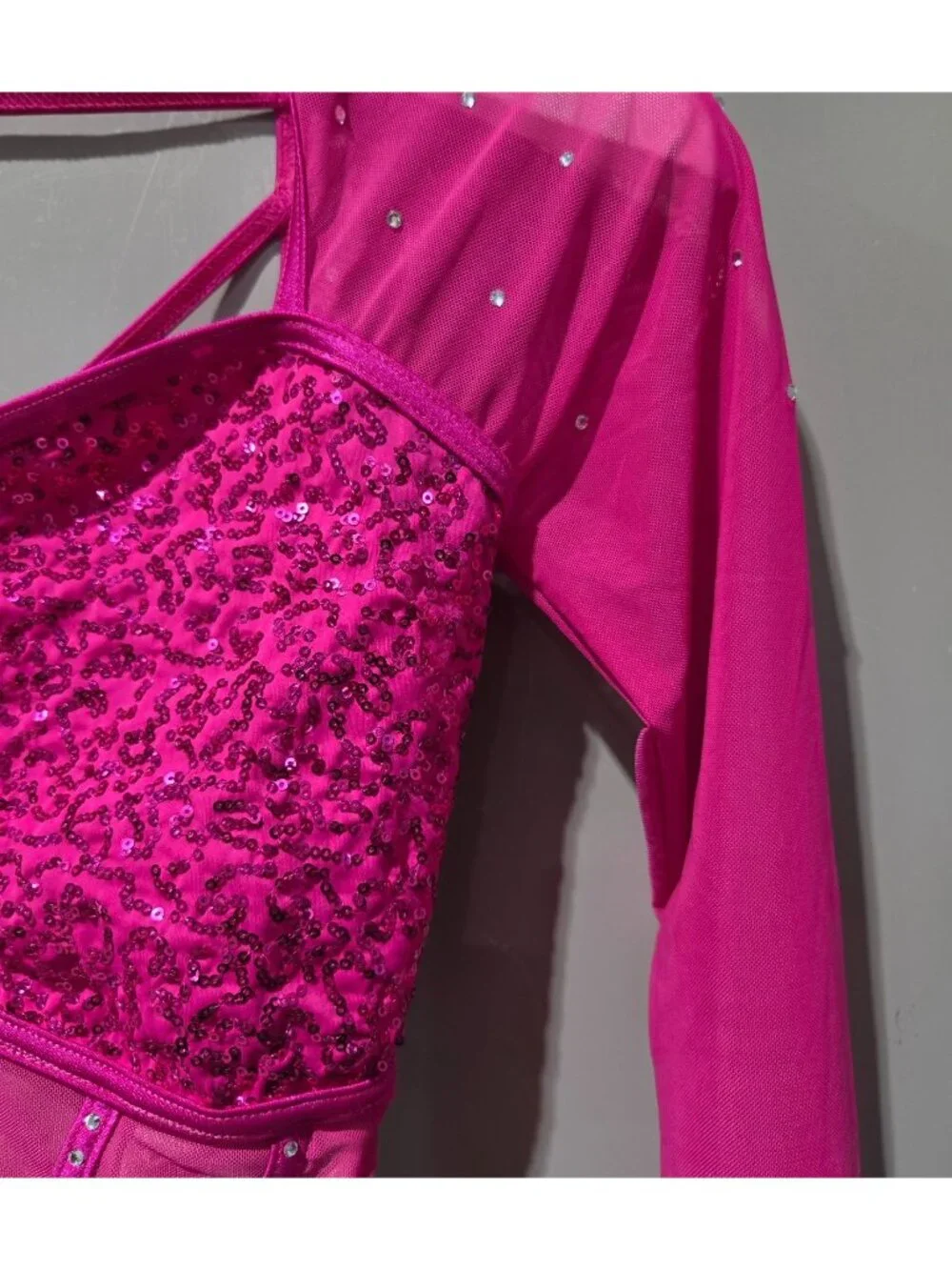 Weissman Elite Pink Pony Club Style 17580 2 Pc Performance Crop & Skirt Size MA